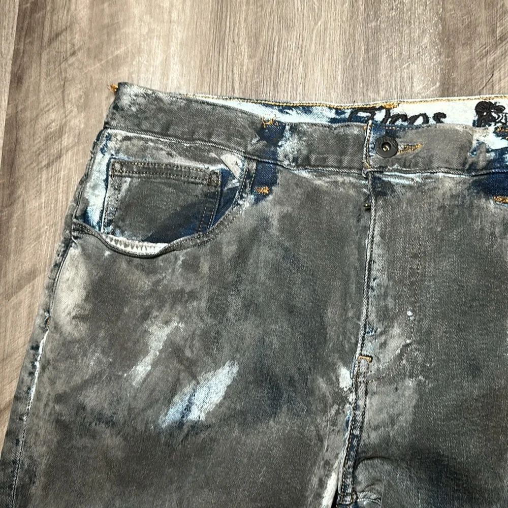 PRPS Blue Asphalt Effect Skinny Jeans (NWOT) - 34